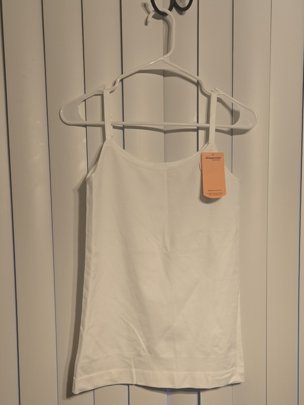 Shapermint White Women's Cotton Camisole Tank